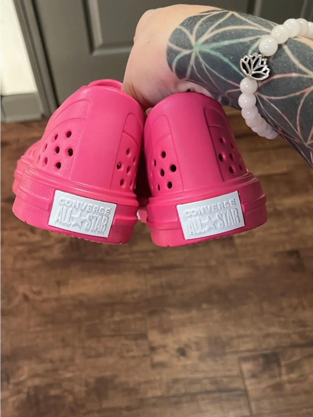 Converse Kids Pink Slip-On Shoes with White Toe Youth Size 3